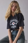 Mitchell & Ness Kansas City Chiefs Extra Cropped Jersey Tee In Black, Women's At Urban Outfitters In Black