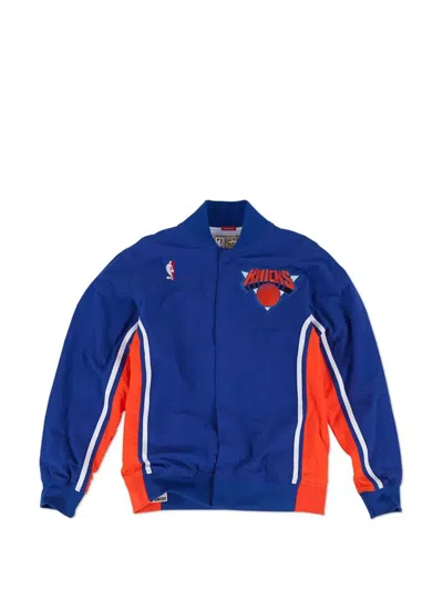 Mitchell & Ness Knicks 1992-1993 Warm-up Jacket In Blue