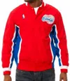 Mitchell & Ness La Clippers 1996 Warm Up Jacket In Red/blue In Red