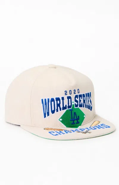 Mitchell & Ness La Dodgers 2020 World Series Champions Snapback Hat In Gray In Neutral