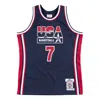 Mitchell & Ness Larry Bird  Team Usa 1992 Jersey #7 In Blue