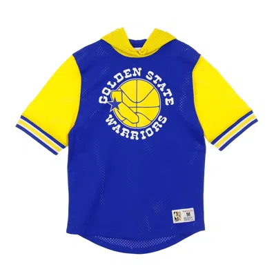 Mitchell & Ness Lightweight Hoodie Short Sleeve Men's Nba Buzzer Beater Mesh Hoody Hardwood Classics Golwar Original In Original Team Colors