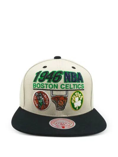 Mitchell & Ness Logo-embroidered Cap In Green