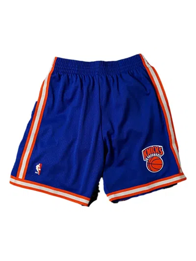 Mitchell & Ness Logo-patch Shorts In Blue