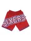 Mitchell & Ness Logo-print Shorts In Red