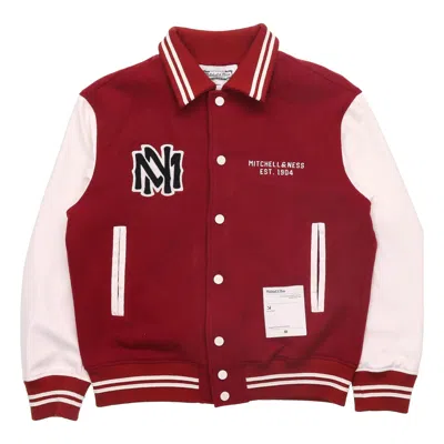 Mitchell & Ness Logo Varsity Jacket 'red'