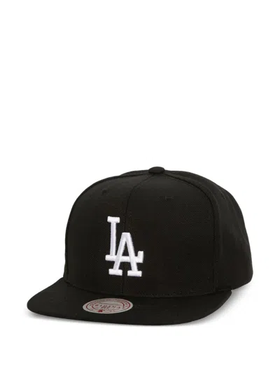 Mitchell & Ness Los Angeles Dodgers Evergreen Embroidered Snapback Cap In Black