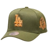 Mitchell & Ness Los Angeles Dodgers  Dodgers Neon Pop Pro Pinch Cap In Brown