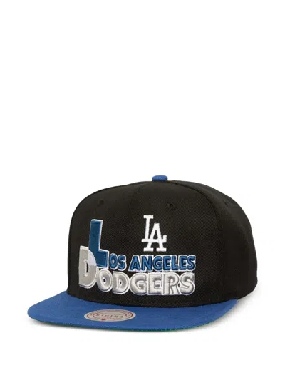 Mitchell & Ness Los Angeles Dodgers Text Stack 1 Og Cap In Black
