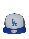 Mitchell & Ness Los Angeles Dodgers Triple Play Liberty Embroidered Baseball Cap In Gray