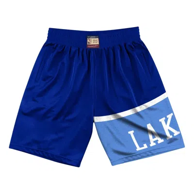 Mitchell & Ness Los Angeles Lakers 1959-60 Team Heritage Shorts 'navy Blue' In Black
