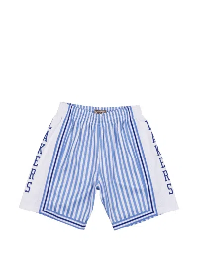 Mitchell & Ness Los Angeles Lakers 1996 Striped Swingman Shorts In Multi