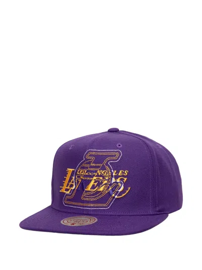 Mitchell & Ness Los Angeles Lakers Baseball Cap In Pattern
