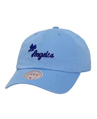 Mitchell & Ness Los Angeles Lakers Hardwood Classics 1904 Low-crown Adjustable Baseball Cap In Light Blue