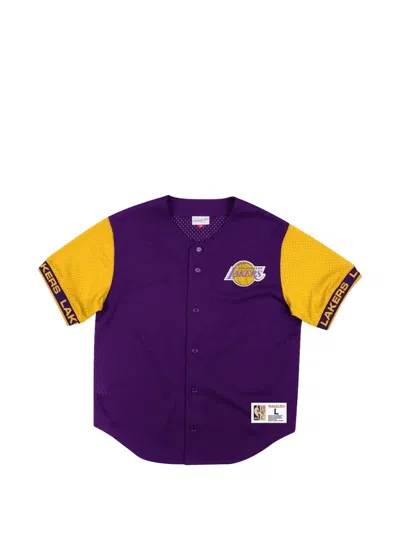 Mitchell & Ness Los Angeles Lakers Shirt In Purple