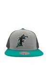Mitchell & Ness Marlins Cap In Brown