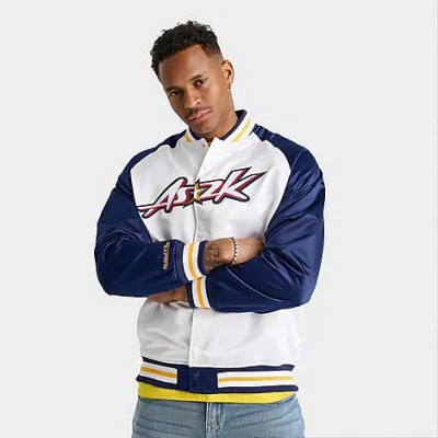 Mitchell & Ness Men's 2000 Nba All-star Game Double Clutch Satin Jacket In White