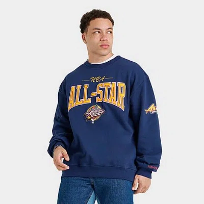Mitchell & Ness Men's 2000 Nba All-star There & Back Fleece Crewneck Sweatshirt In Blue