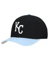 Mitchell & Ness Men's And Women's Black Kansas City Royals Basic Coop Pro Adjustable Hat In Black