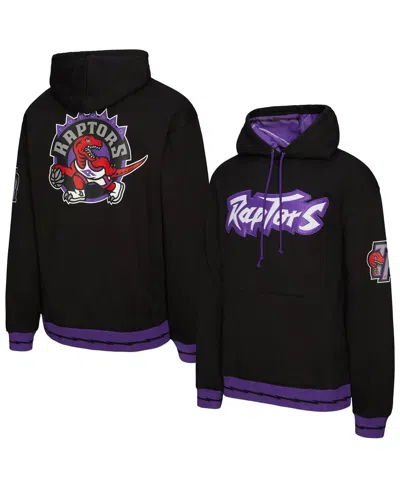 Mitchell & Ness Men's And Women's Black Toronto Raptors Vintage Heavyweight Hoodie In Multi