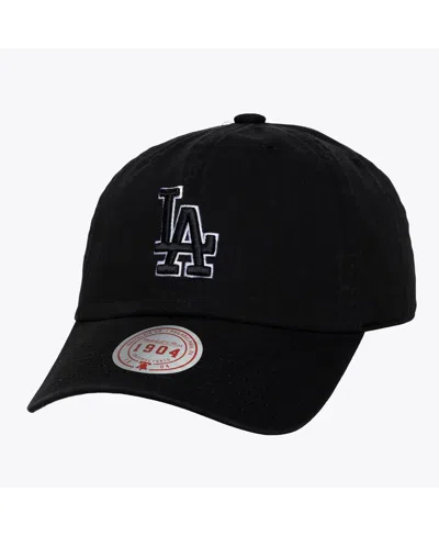 Mitchell & Ness Men's And Women's Black White Los Angeles Dodgers 1904 Strapback Adjustable Hat