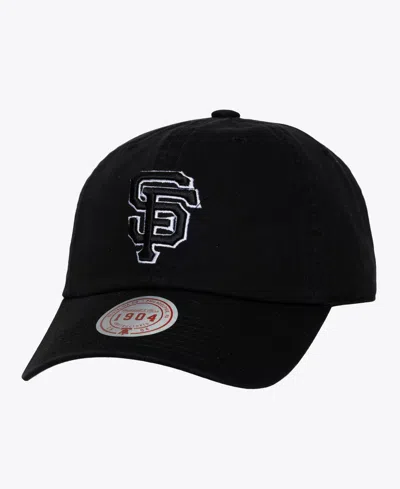 Mitchell & Ness Men's And Women's Black White San Francisco Giants 1904 Strapback Adjustable Hat