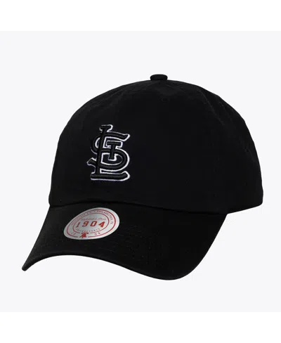 Mitchell & Ness Men's And Women's Black White St. Louis Cardinals 1904 Strapback Adjustable Hat