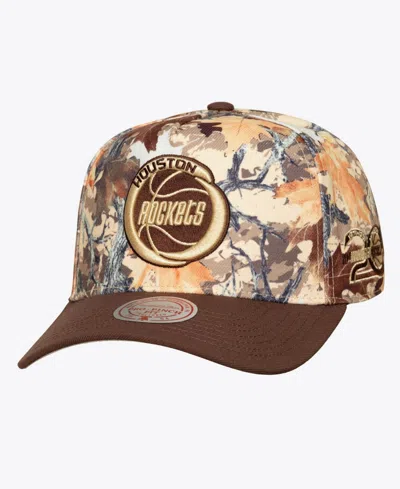 Mitchell & Ness Men's And Women's Camo Houston Rockets Leaf Camo Pro Adjustable Hat