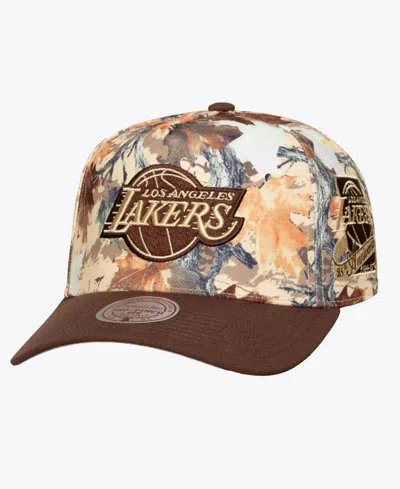 Mitchell & Ness Men's And Women's Camo Los Angeles Lakers Leaf Camo Pro Adjustable Hat