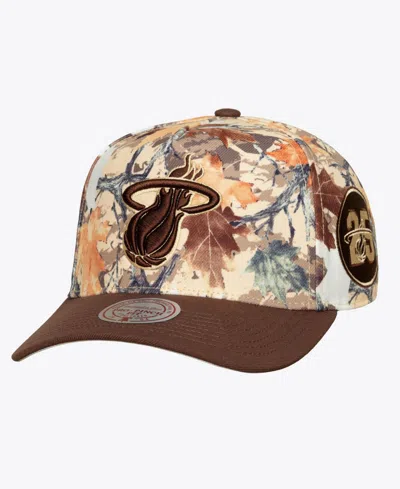 Mitchell & Ness Men's And Women's Camo Miami Heat Leaf Camo Pro Adjustable Hat