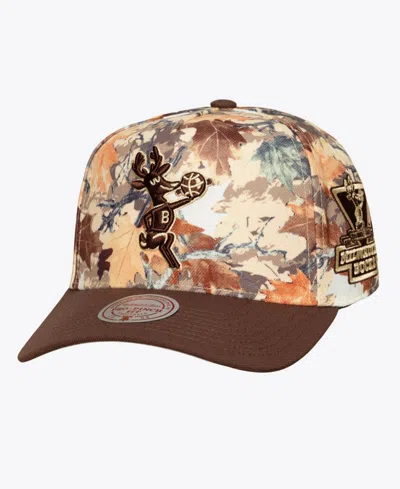 Mitchell & Ness Men's And Women's Camo Milwaukee Bucks Leaf Camo Pro Adjustable Hat