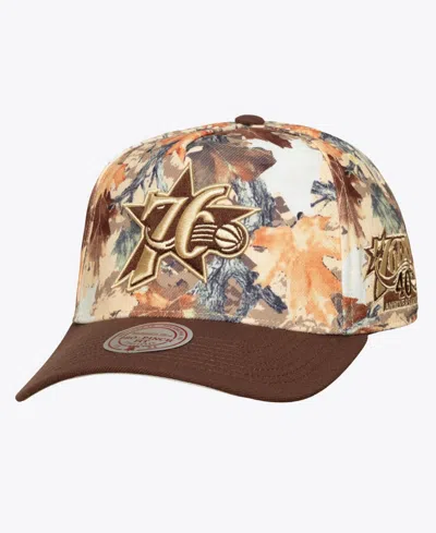 Mitchell & Ness Men's And Women's Camo Philadelphia 76ers Leaf Camo Pro Adjustable Hat