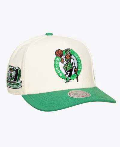 Mitchell & Ness Men's And Women's Cream Boston Celtics Cream Team Pro Adjustable Hat In White