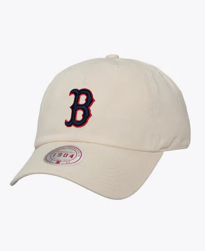 Mitchell & Ness Men's And Women's Cream Boston Red Sox Off-season 1904 Strapback Adjustable Hat In Neutral
