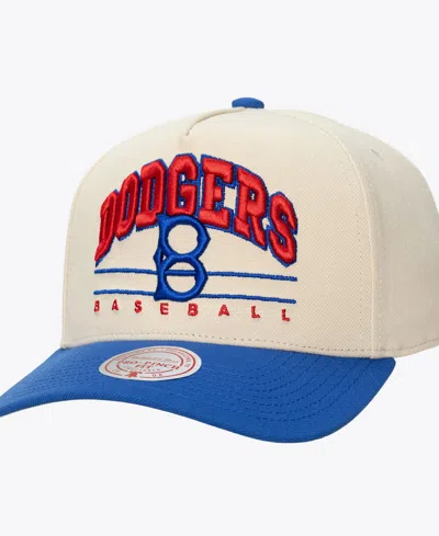 Mitchell & Ness Men's And Women's Cream Brooklyn Dodgers Retro Arch Pro Pinch Adjustable Hat In Neutral