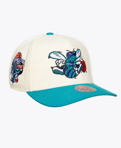 Mitchell & Ness Men's And Women's Cream Charlotte Hornets Cream Team Pro Adjustable Hat In White