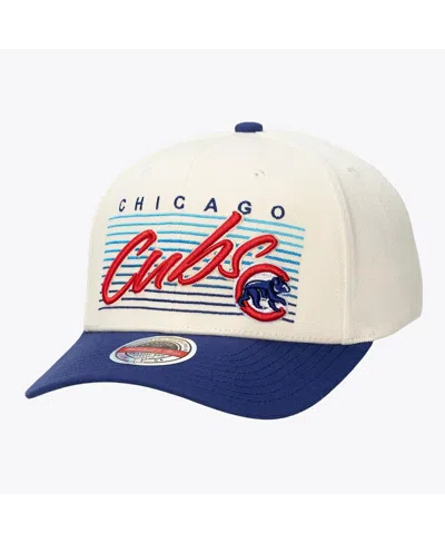 Mitchell & Ness Men's And Women's Cream Chicago Cubs Retro Lines Stretch Snapback Hat In Pattern