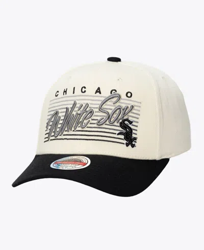 Mitchell & Ness Men's And Women's Cream Chicago White Sox Retro Lines Stretch Snapback Hat In Multi