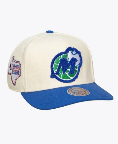 Mitchell & Ness Men's And Women's Cream Dallas Mavericks Cream Team Pro Adjustable Hat In Transparent
