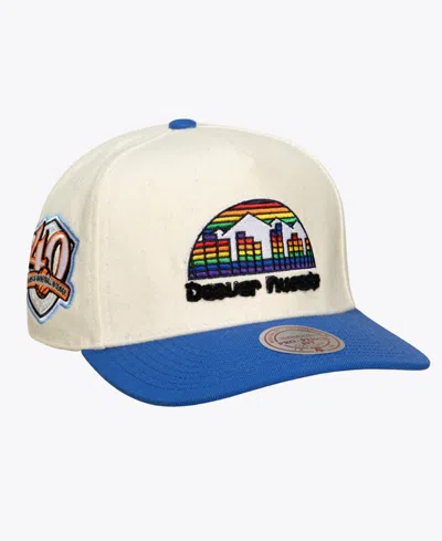 Mitchell & Ness Men's And Women's Cream Denver Nuggets Cream Team Pro Adjustable Hat