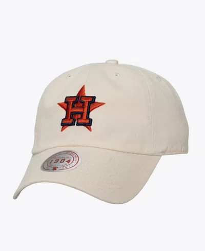 Mitchell & Ness Men's And Women's Cream Houston Astros Off-season 1904 Strapback Adjustable Hat In White