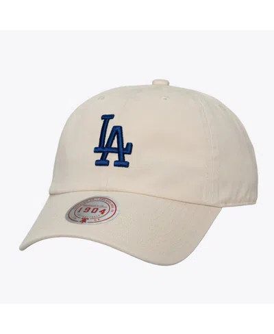 Mitchell & Ness Men's And Women's Cream Los Angeles Dodgers Off-season 1904 Strapback Adjustable Hat In White