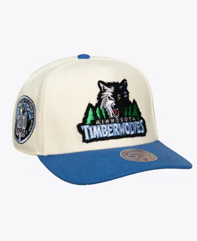 Mitchell & Ness Men's And Women's Cream Minnesota Timberwolves Cream Team Pro Adjustable Hat