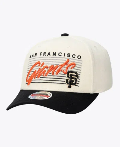 Mitchell & Ness Men's And Women's Cream San Francisco Giants Retro Lines Stretch Snapback Hat In Multi