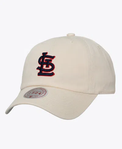 Mitchell & Ness Men's And Women's Cream St. Louis Cardinals Off-season 1904 Strapback Adjustable Hat In Black