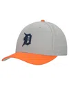 Mitchell & Ness Men's And Women's Gray Detroit Tigers Basic Pro Adjustable Hat In Gray