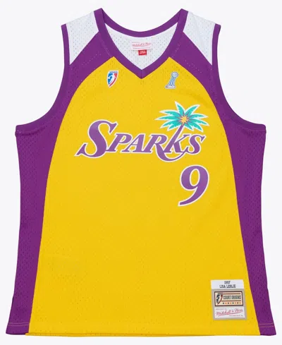 Mitchell & Ness Men's And Women's Lisa Leslie Gold Los Angeles Sparks Court Origins Swingman Jersey In Animal Print