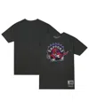 Mitchell & Ness Men's And Women's  Black Toronto Raptors Hardwood Classics Mvp Throwback Logo T-shirt In Black