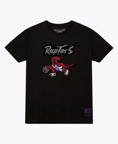 Mitchell & Ness Men's And Women's Mitchell Ness Black Toronto Raptors Hardwood Classics Arch T-shirt