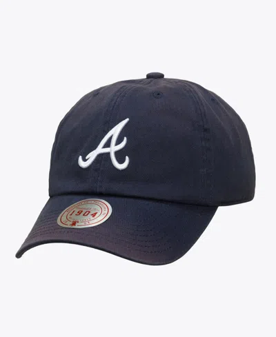 Mitchell & Ness Men's And Women's Navy Atlanta Braves 1904 Soft Wash Adjustable Hat In Multi